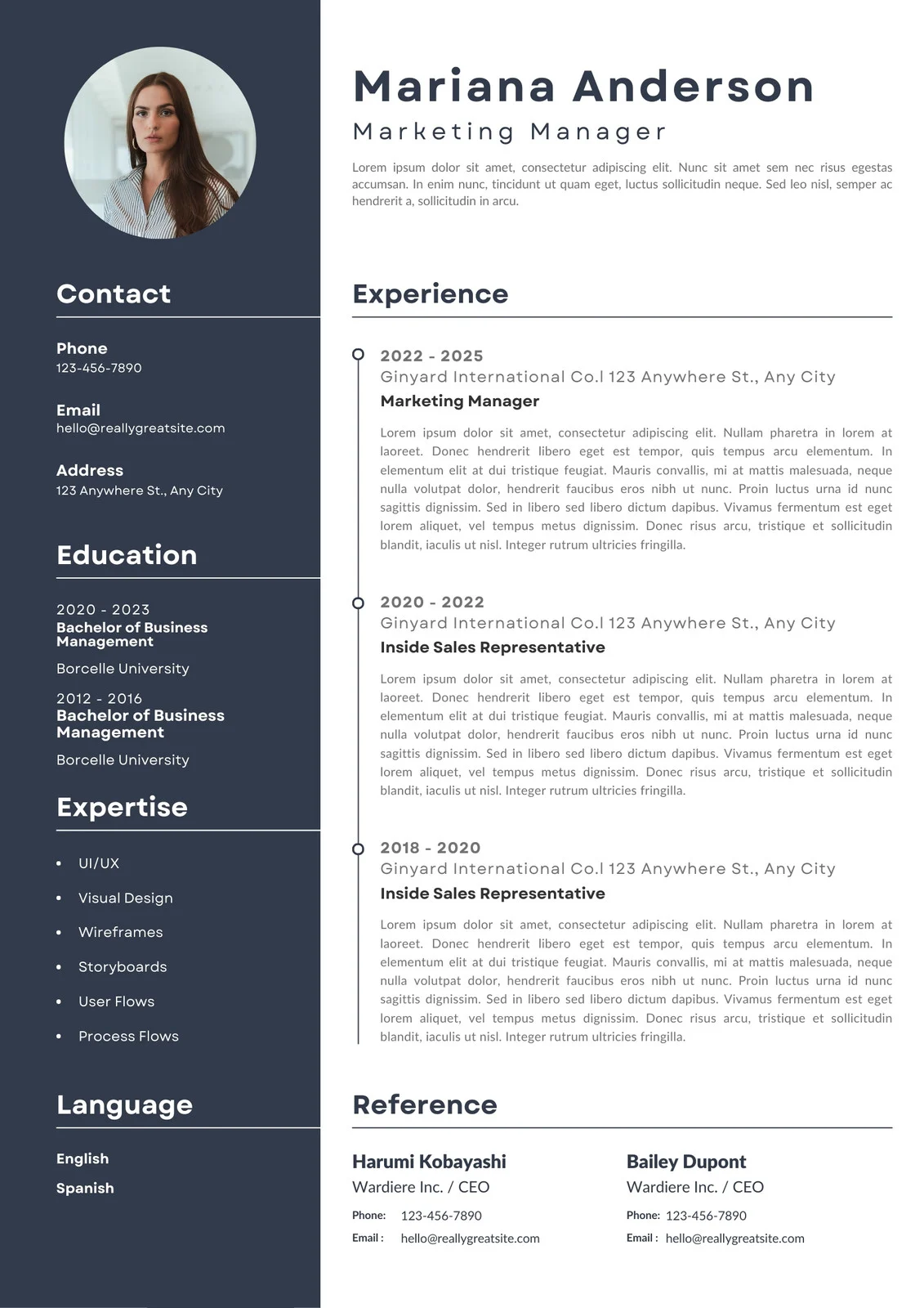 Minimal Resume & CV Template – Professional & ATS-Friendly (Word + PDF)